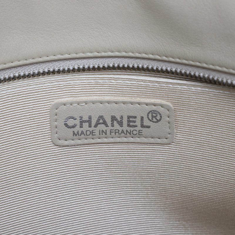 Lambskin Embossed CC Camellia Tote - Image 5