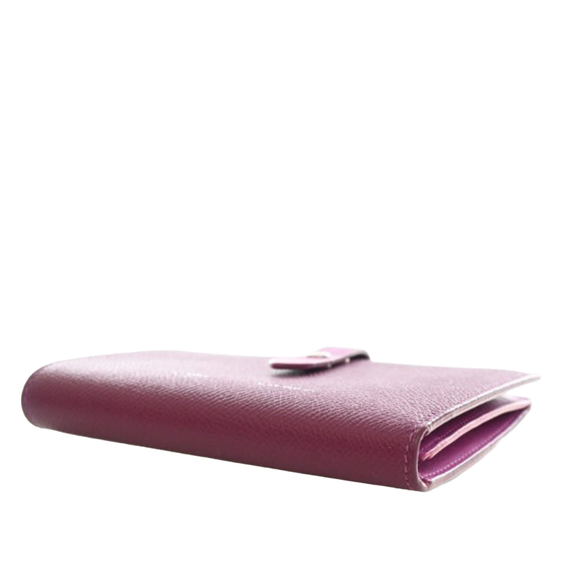 Bicolor Grained Calfskin Multifunction Strap Wallet - Image 14