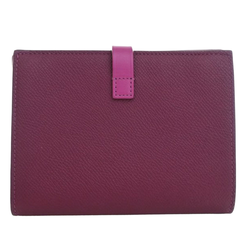 Bicolor Grained Calfskin Multifunction Strap Wallet - Image 4