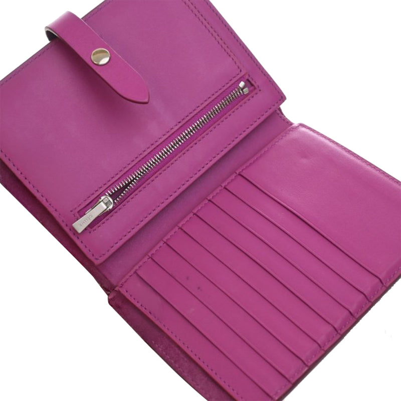 Bicolor Grained Calfskin Multifunction Strap Wallet - Image 6