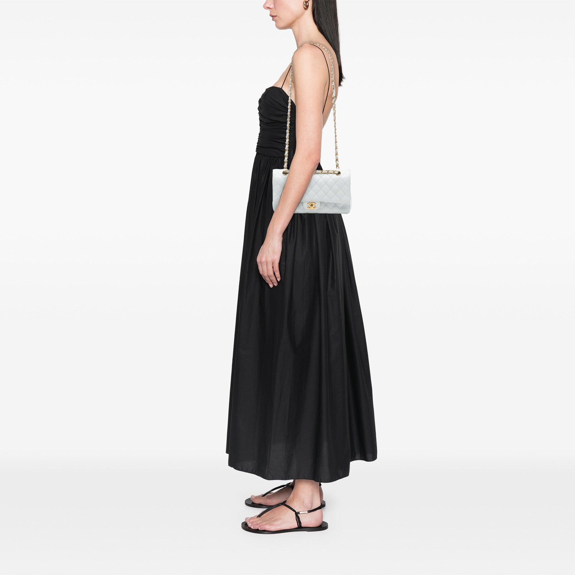 Medium Classic Caviar Double Flap - Image 7