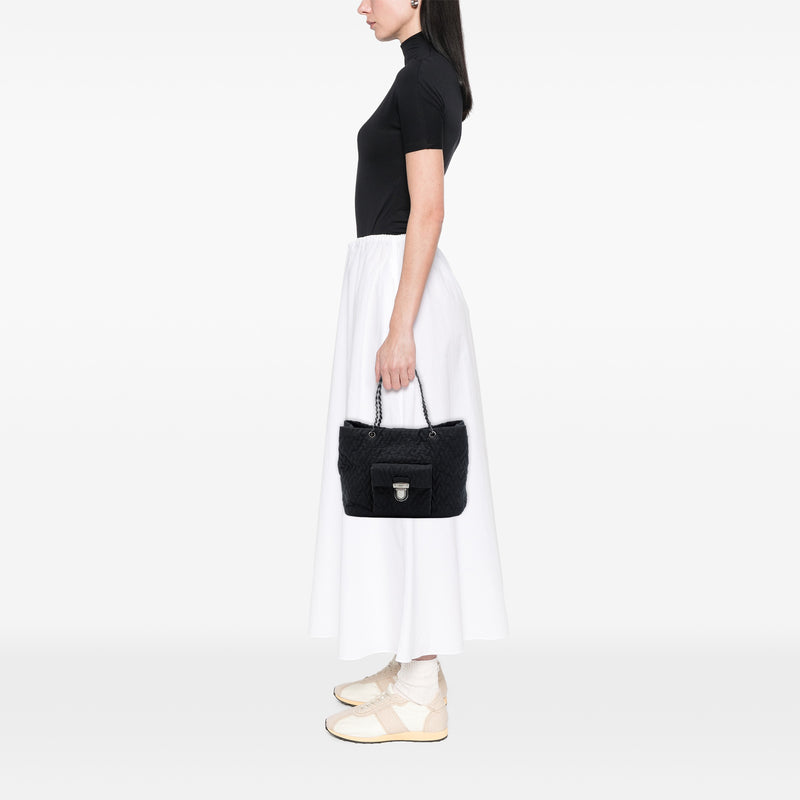 Impuntu Tessuto Chain Tote - Image 6