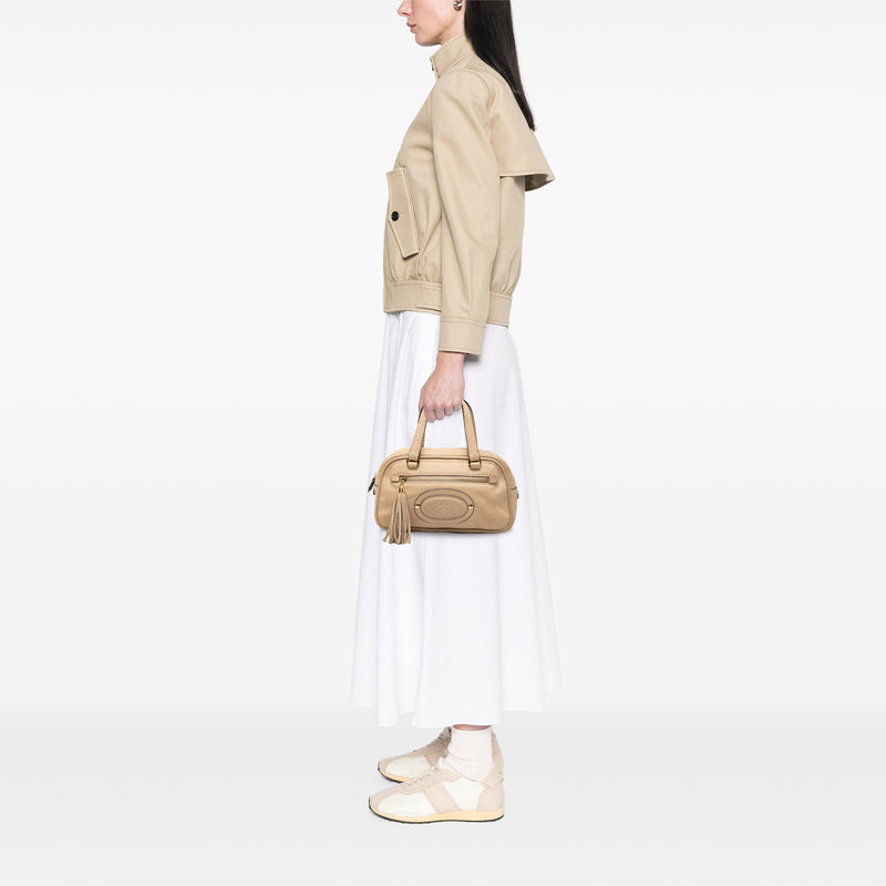 Mini Anagram Leather Tassel Handbag - Image 7