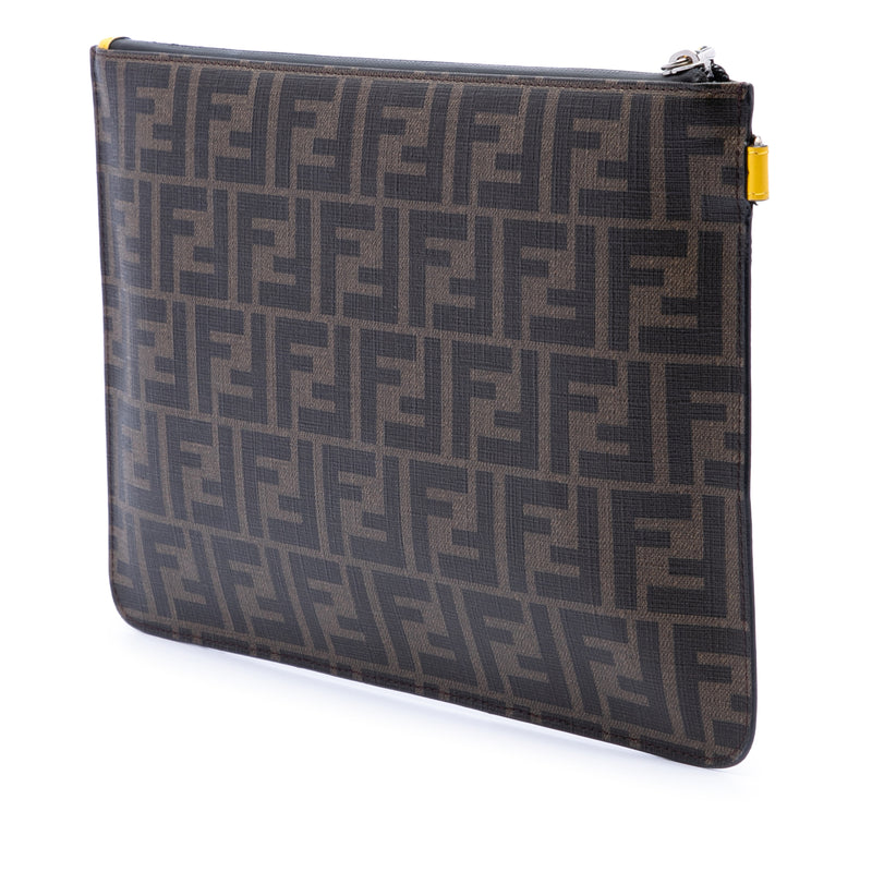 Zucca Coated Canvas Roma Amor Zip Pouch - Image 2