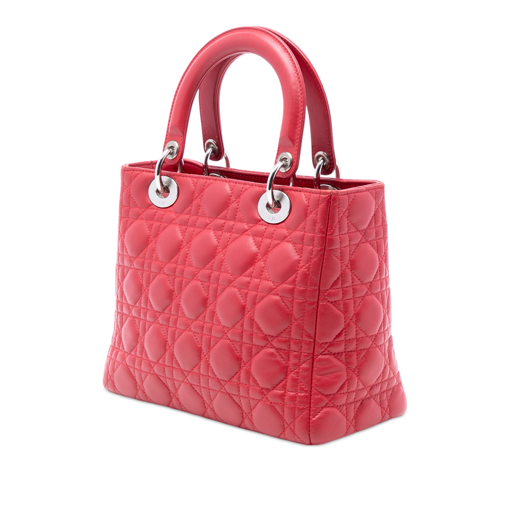 Medium Lambskin Cannage Lady Dior - Image 2