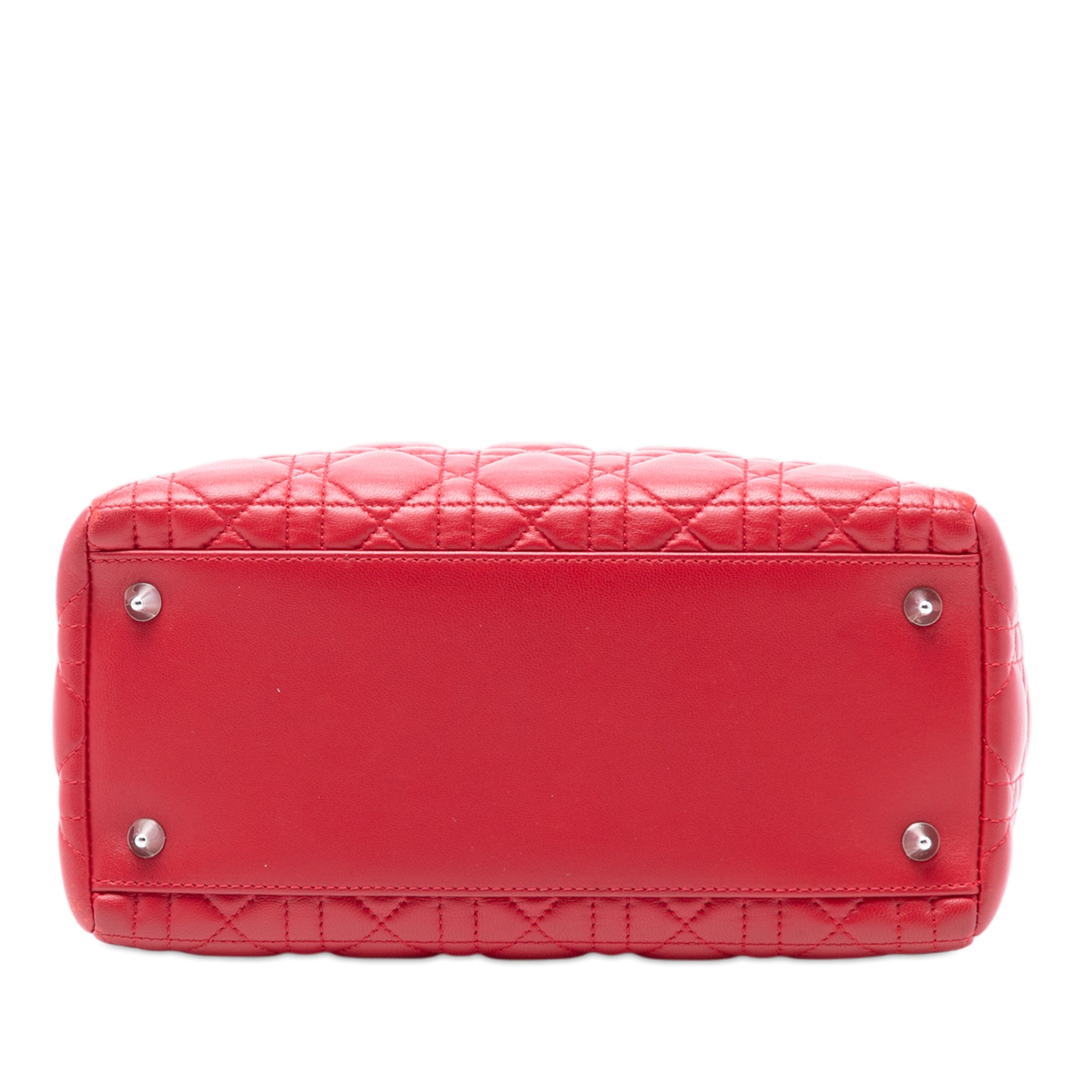 Medium Lambskin Cannage Lady Dior - Image 3