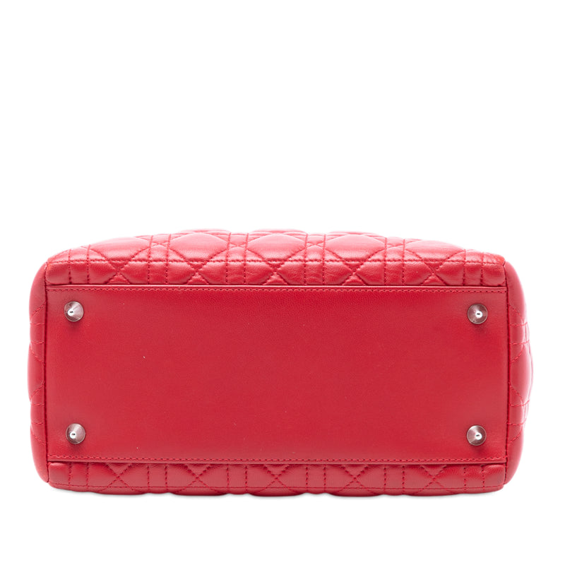 Medium Lambskin Cannage Lady Dior - Image 3