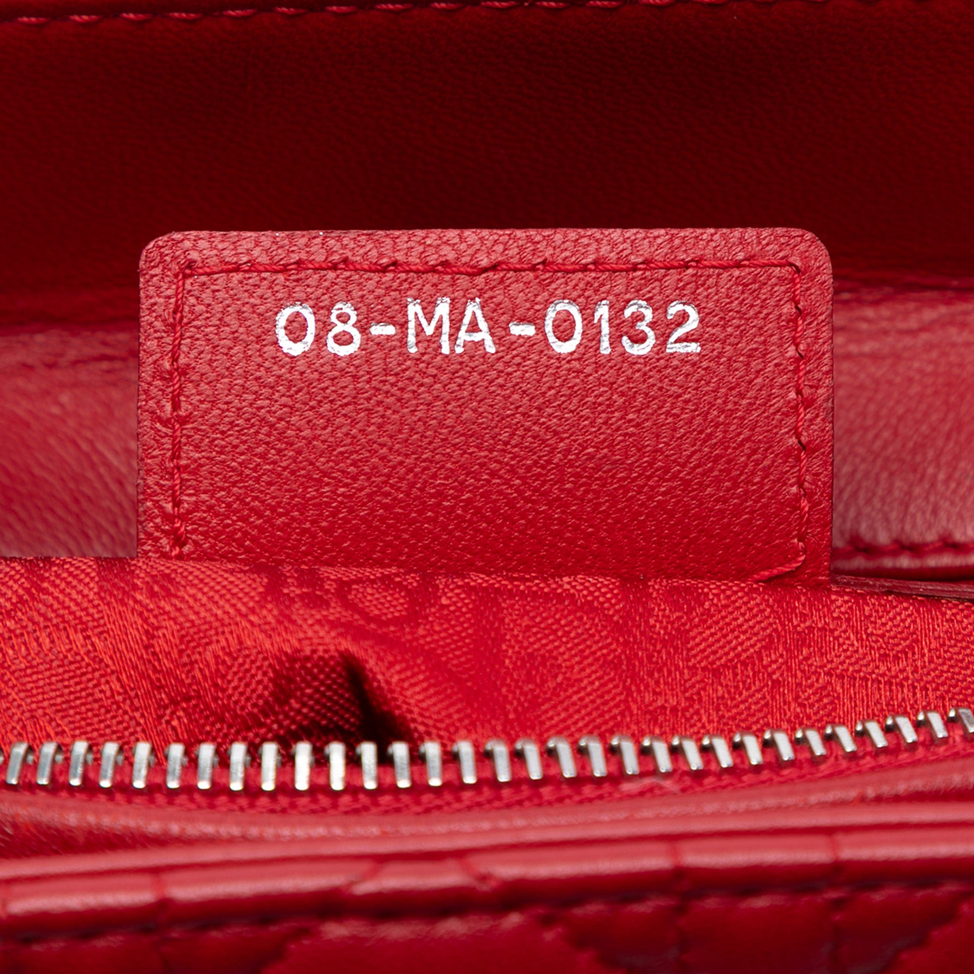 Medium Lambskin Cannage Lady Dior - Image 5