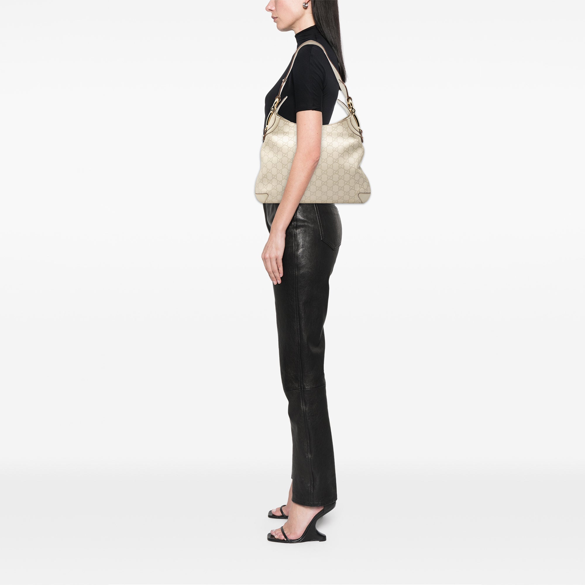 Guccissima Horsebit Creole Hobo - Image 7