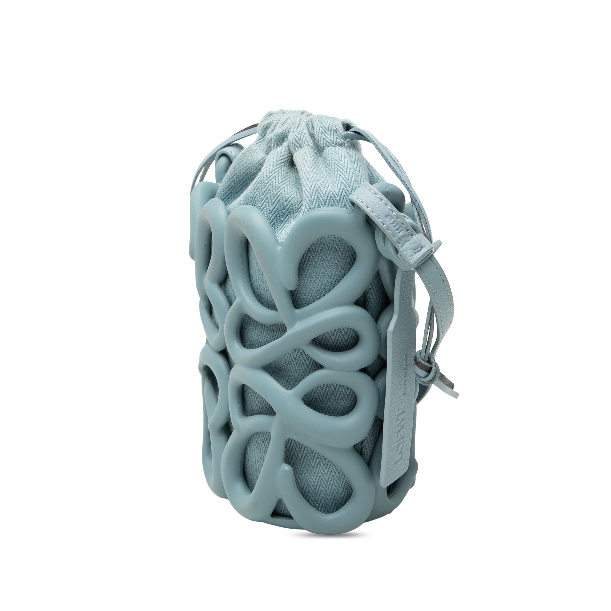 Anagram Inflated Cutout Rubber and Canvas Pocket Bucket Bag - Image 2
