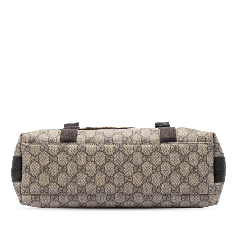 Large GG Supreme Double Buckle Flap Messenger Bag - Image 3