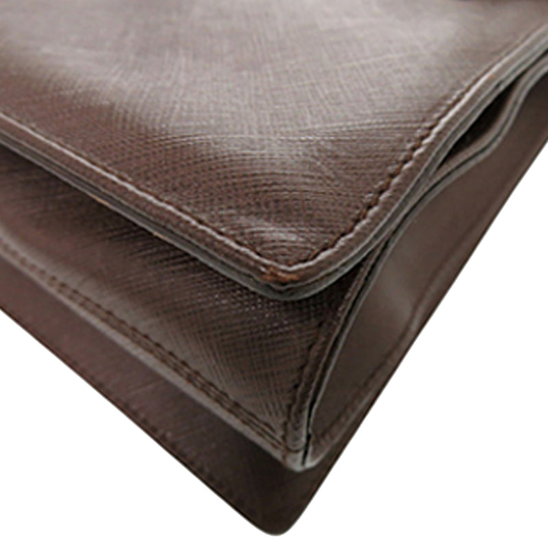 Leather Gancini Ribbon Handbag - Image 10
