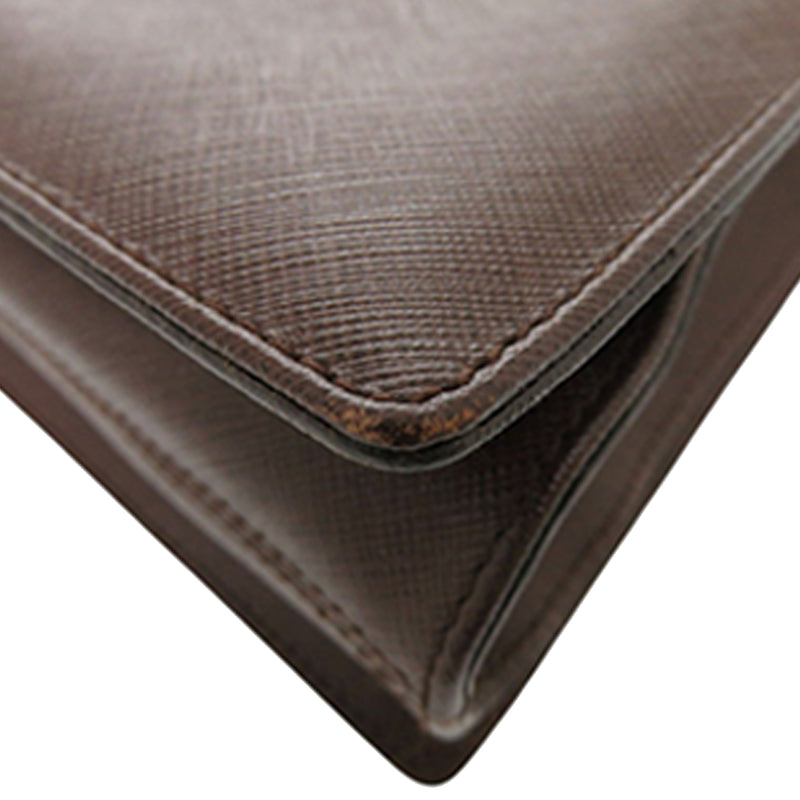 Leather Gancini Ribbon Handbag - Image 12