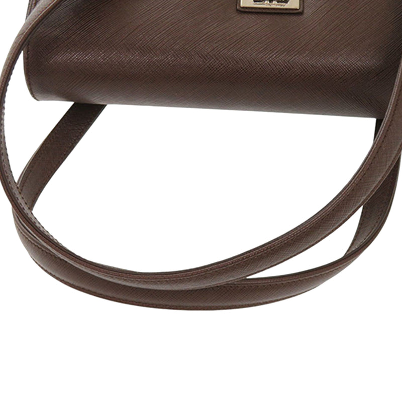 Leather Gancini Ribbon Handbag - Image 14