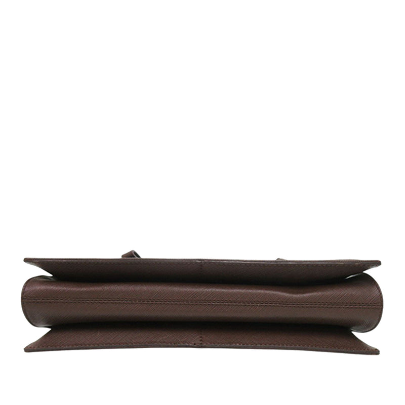 Leather Gancini Ribbon Handbag - Image 3