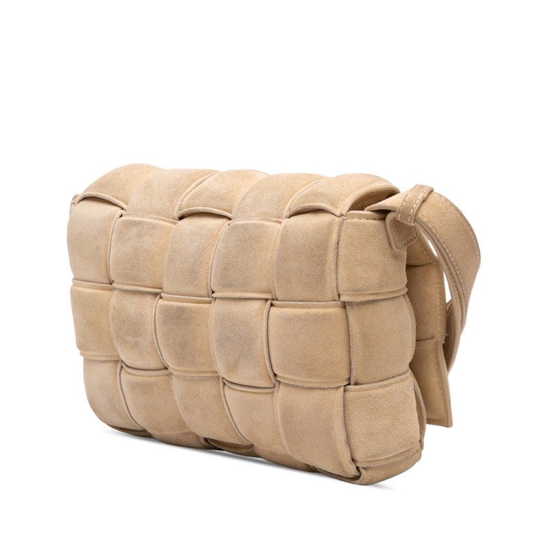 Suede Intrecciato Padded Cassette Crossbody - Image 2