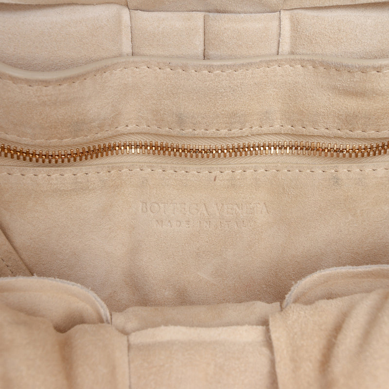 Suede Intrecciato Padded Cassette Crossbody - Image 5