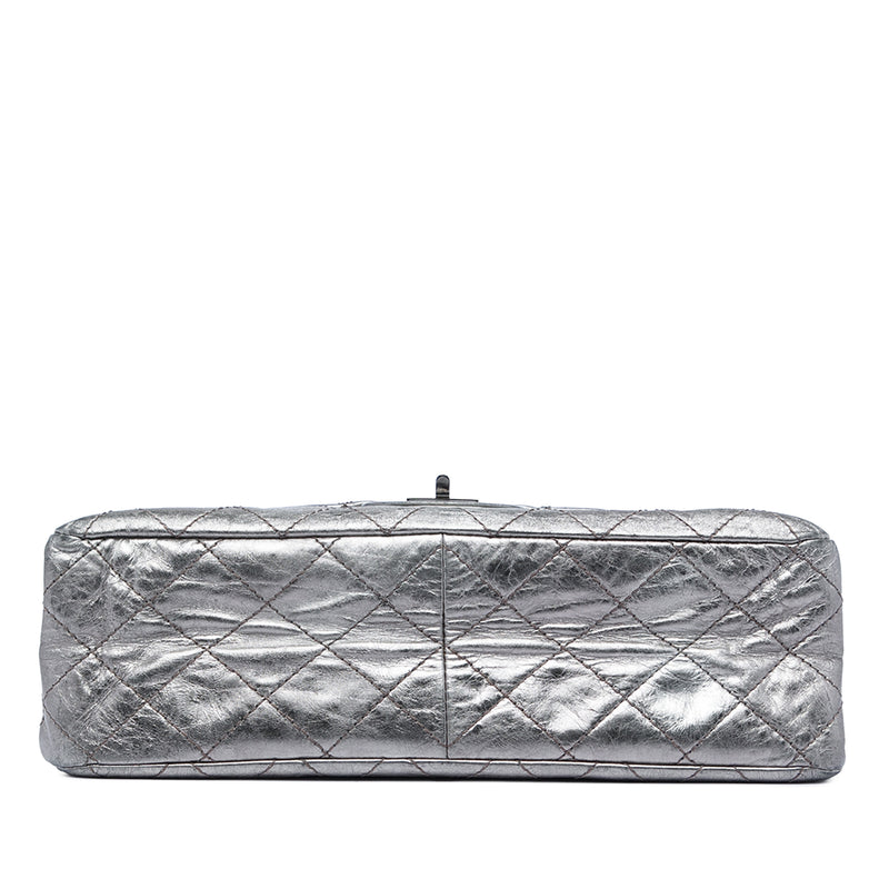 Quilted Metallic Aged Calfskin Reissue 2.55 Double Flap 227 - Image 3