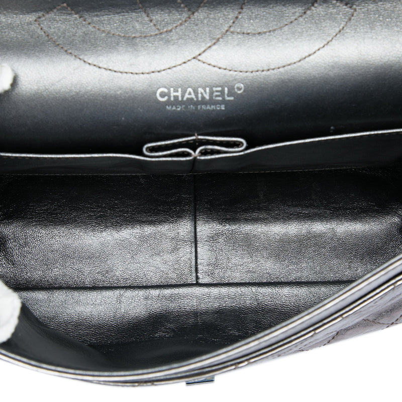 Quilted Metallic Aged Calfskin Reissue 2.55 Double Flap 227 - Image 4