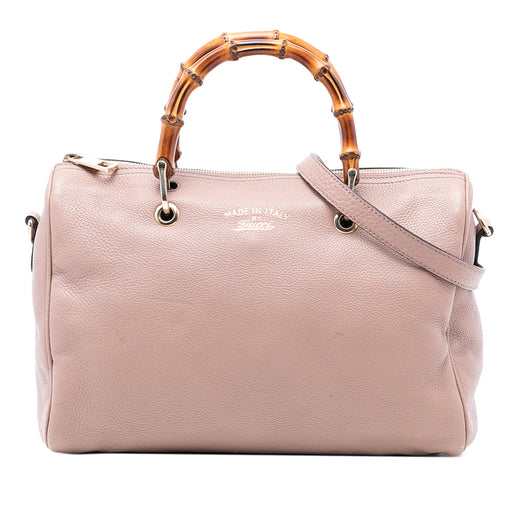 Medium Calfskin Bamboo Shopper Boston Bag - Image 1