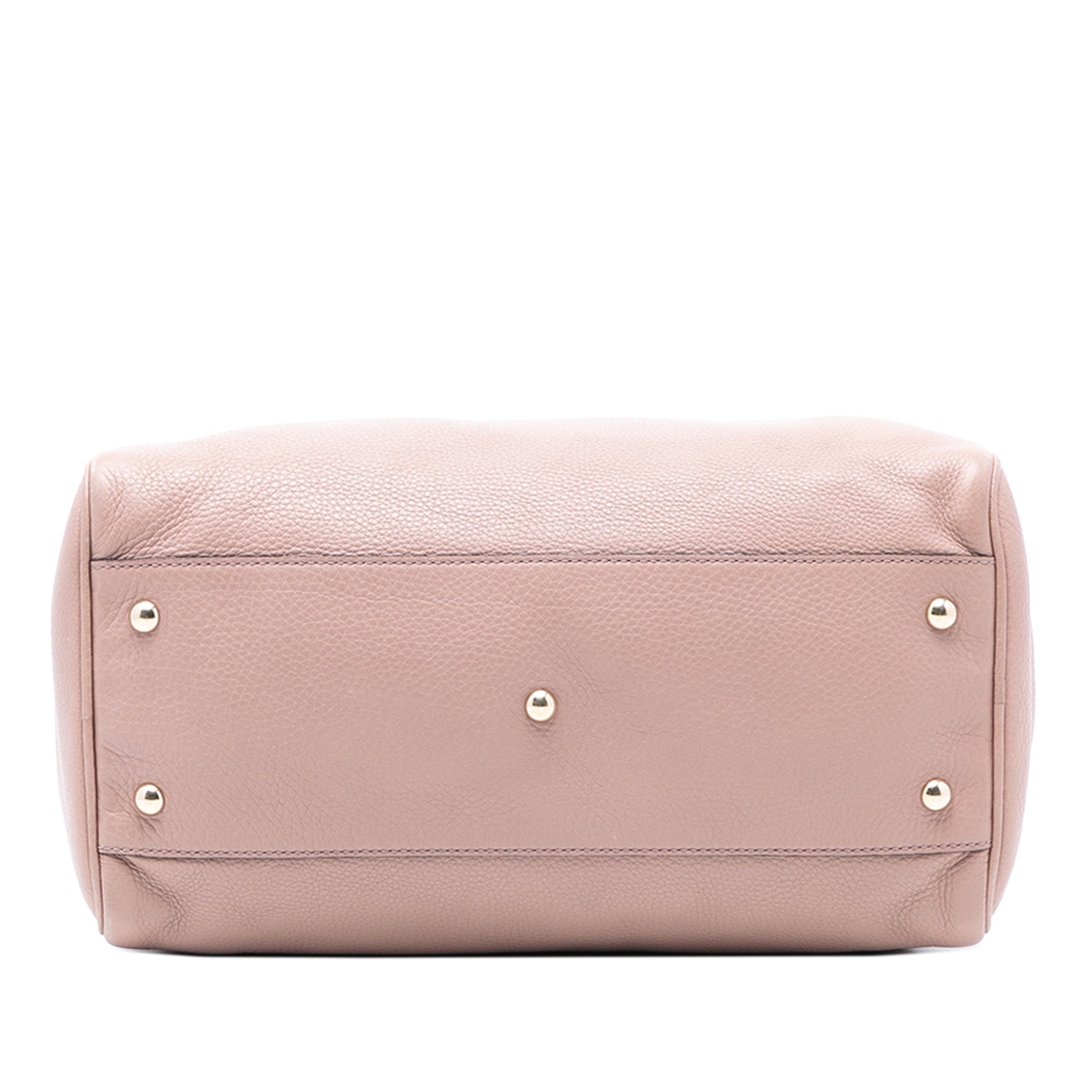 Medium Calfskin Bamboo Shopper Boston Bag - Image 3