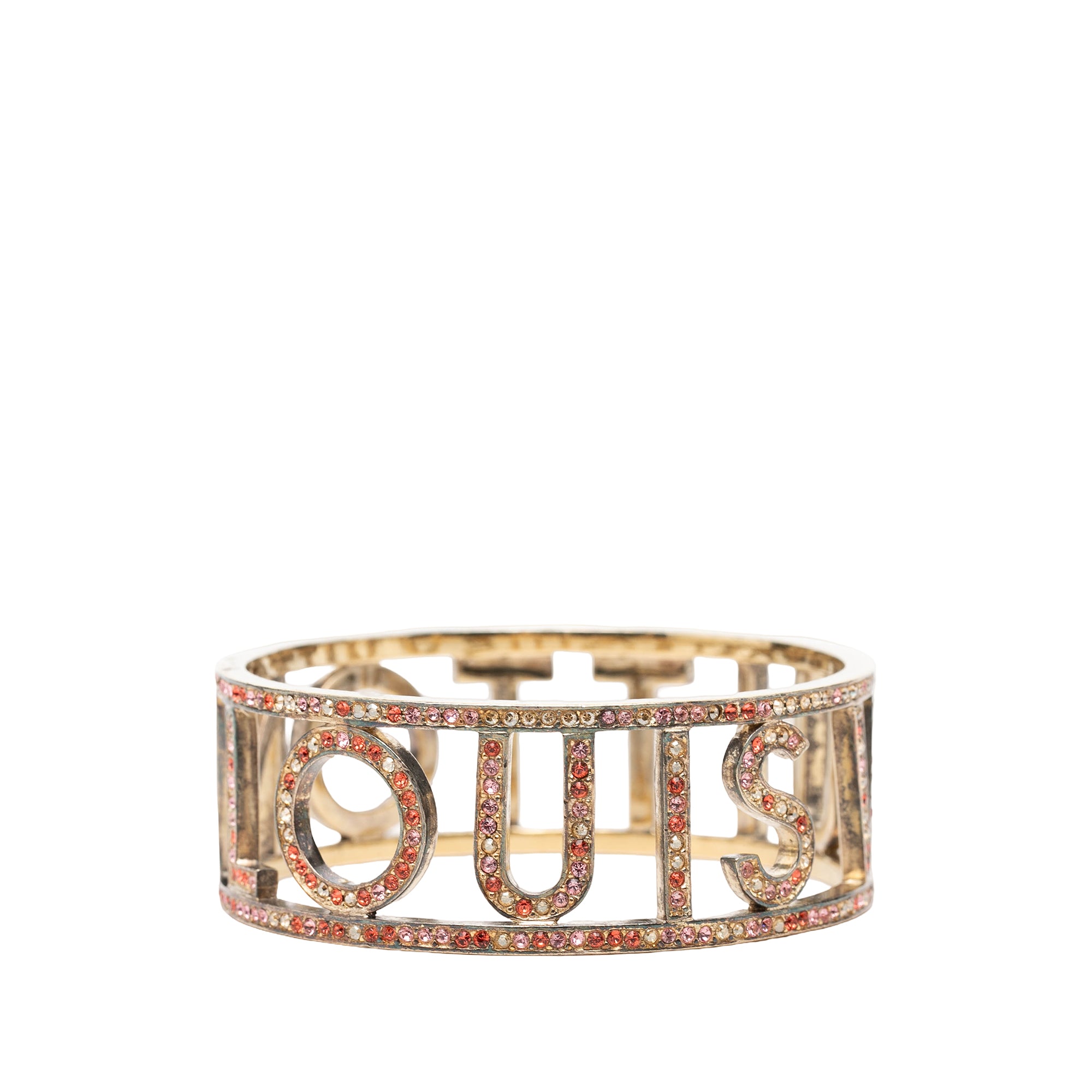Gold Plated 1001 Nuits Swarovski Crystal Bangle - Image 1