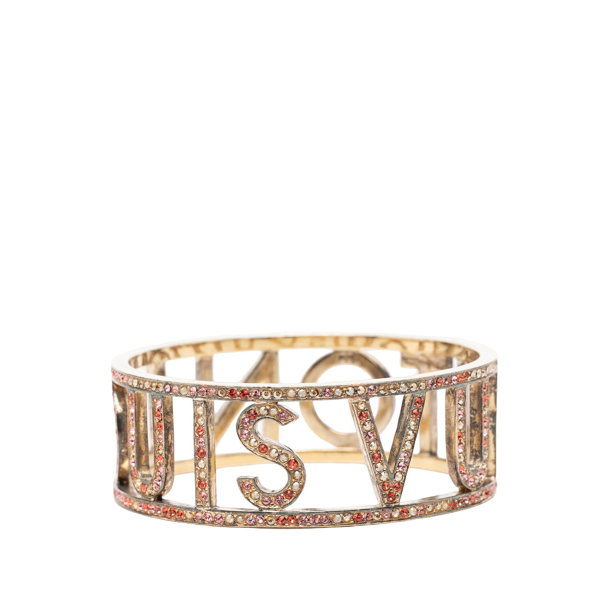 Gold Plated 1001 Nuits Swarovski Crystal Bangle - Image 2