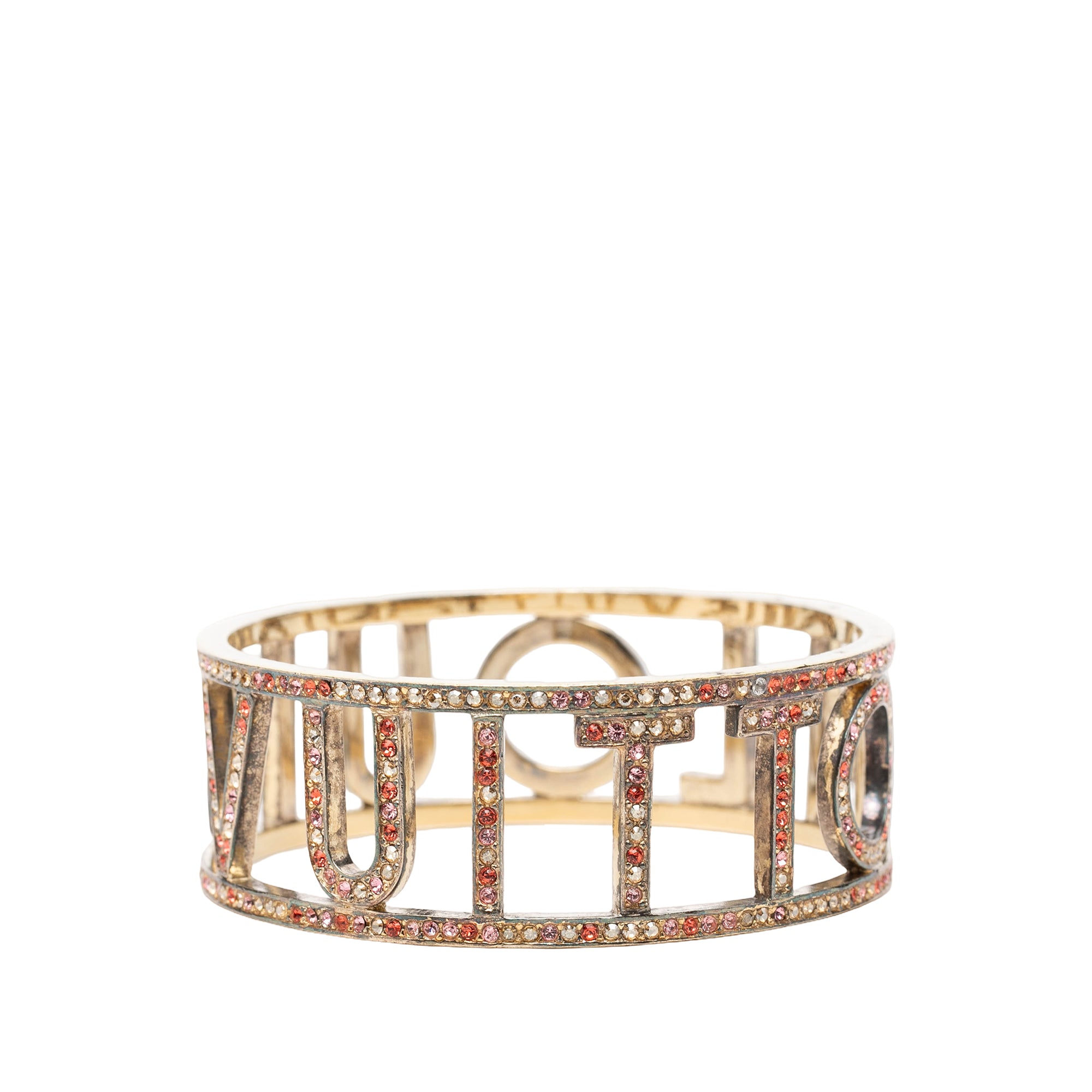 Gold Plated 1001 Nuits Swarovski Crystal Bangle - Image 3