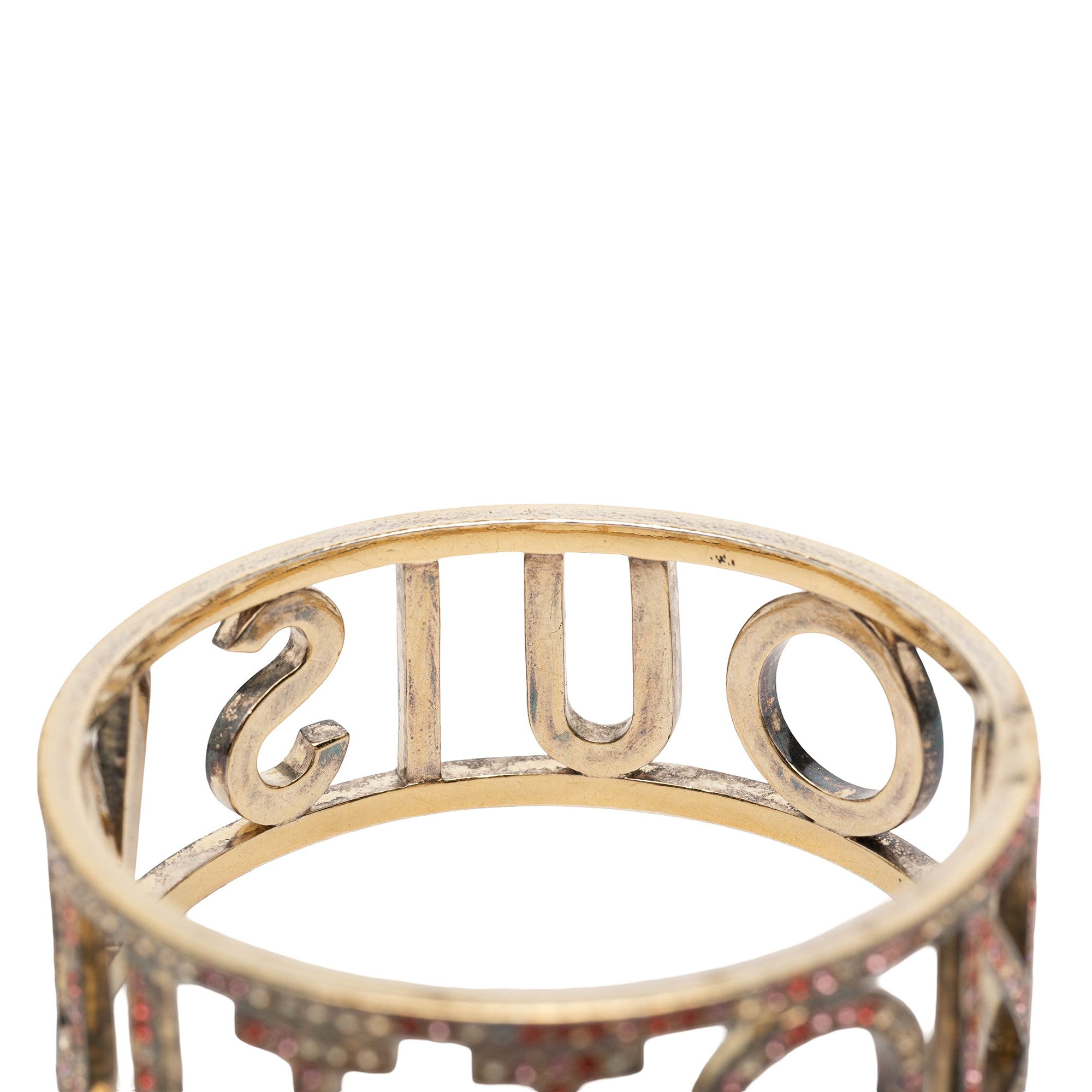 Gold Plated 1001 Nuits Swarovski Crystal Bangle - Image 4