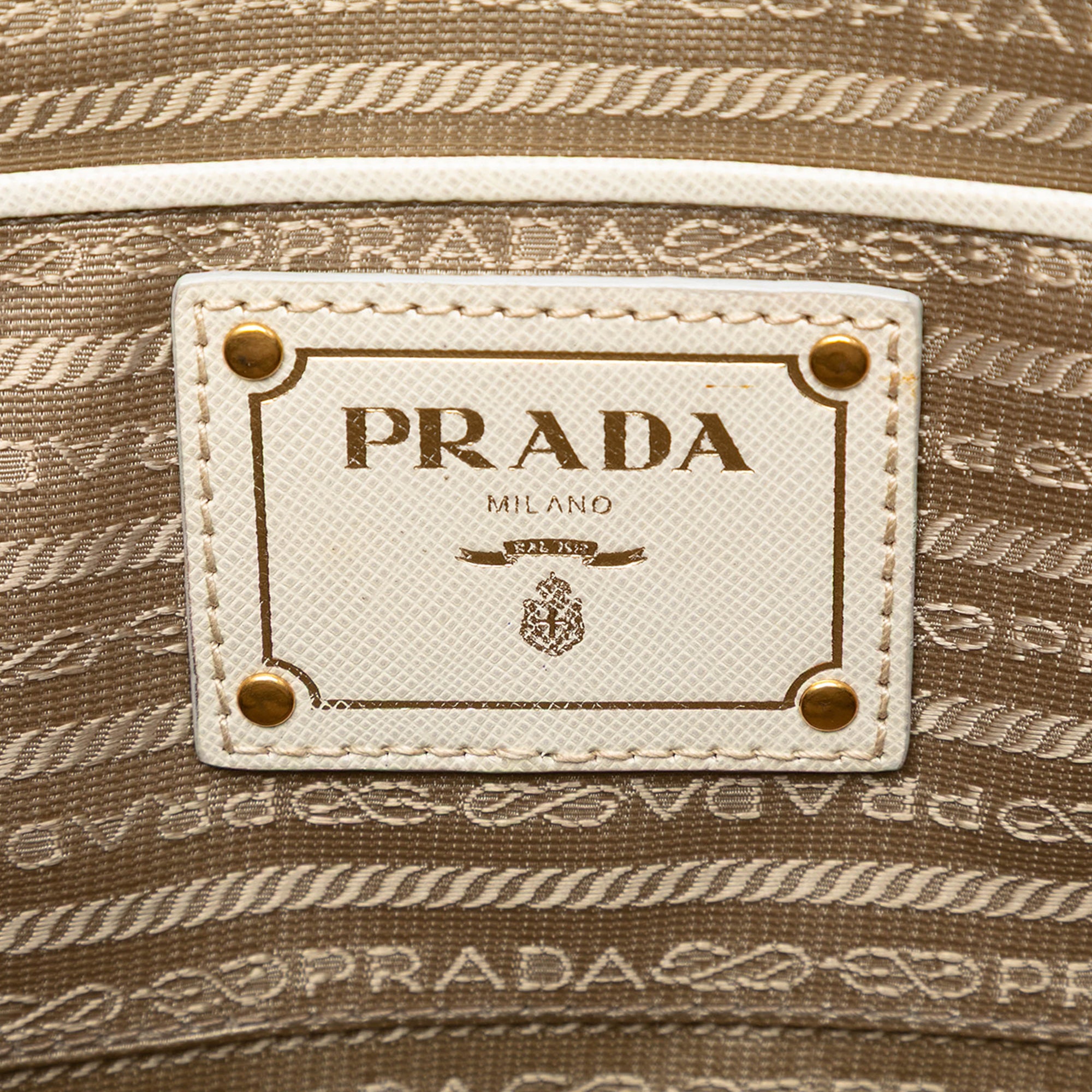 Saffiano Trimmed Canvas Canapa Logo Double Zip Satchel - Image 5