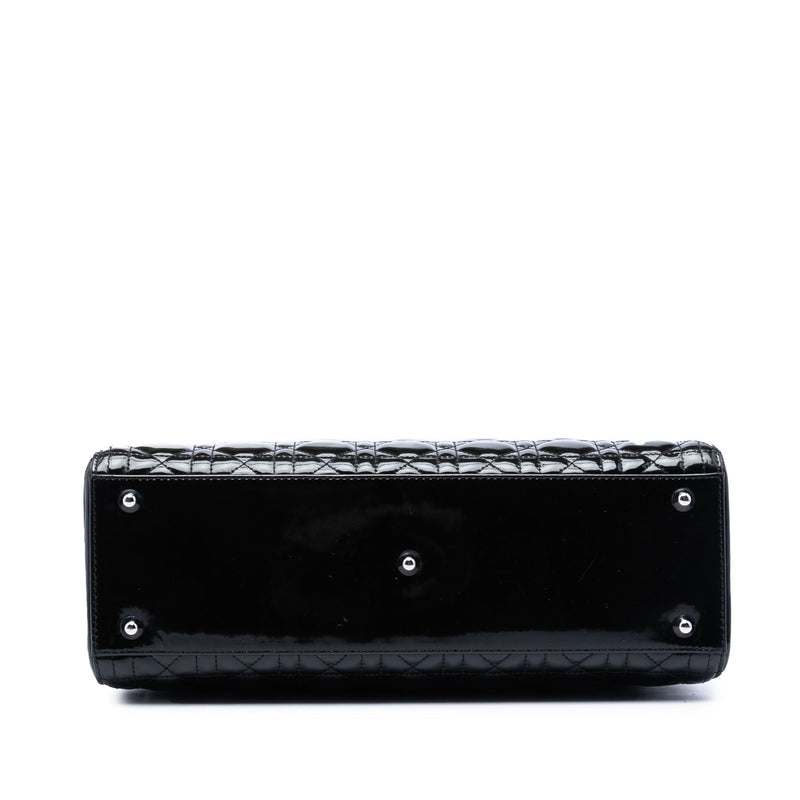 Large Patent Cannage Lady Dior - Image 3