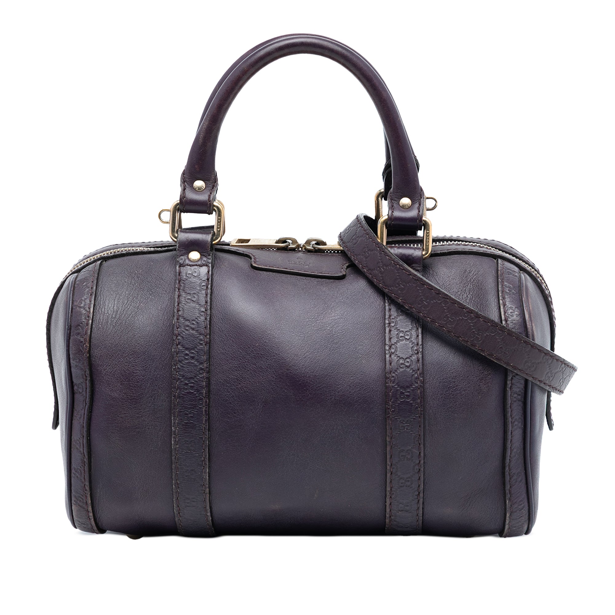 Small Guccissima Trimmed Leather Joy Boston Bag - Image 1