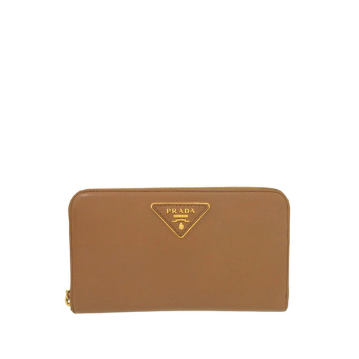 Leather Zip Around Wallet - Image 1