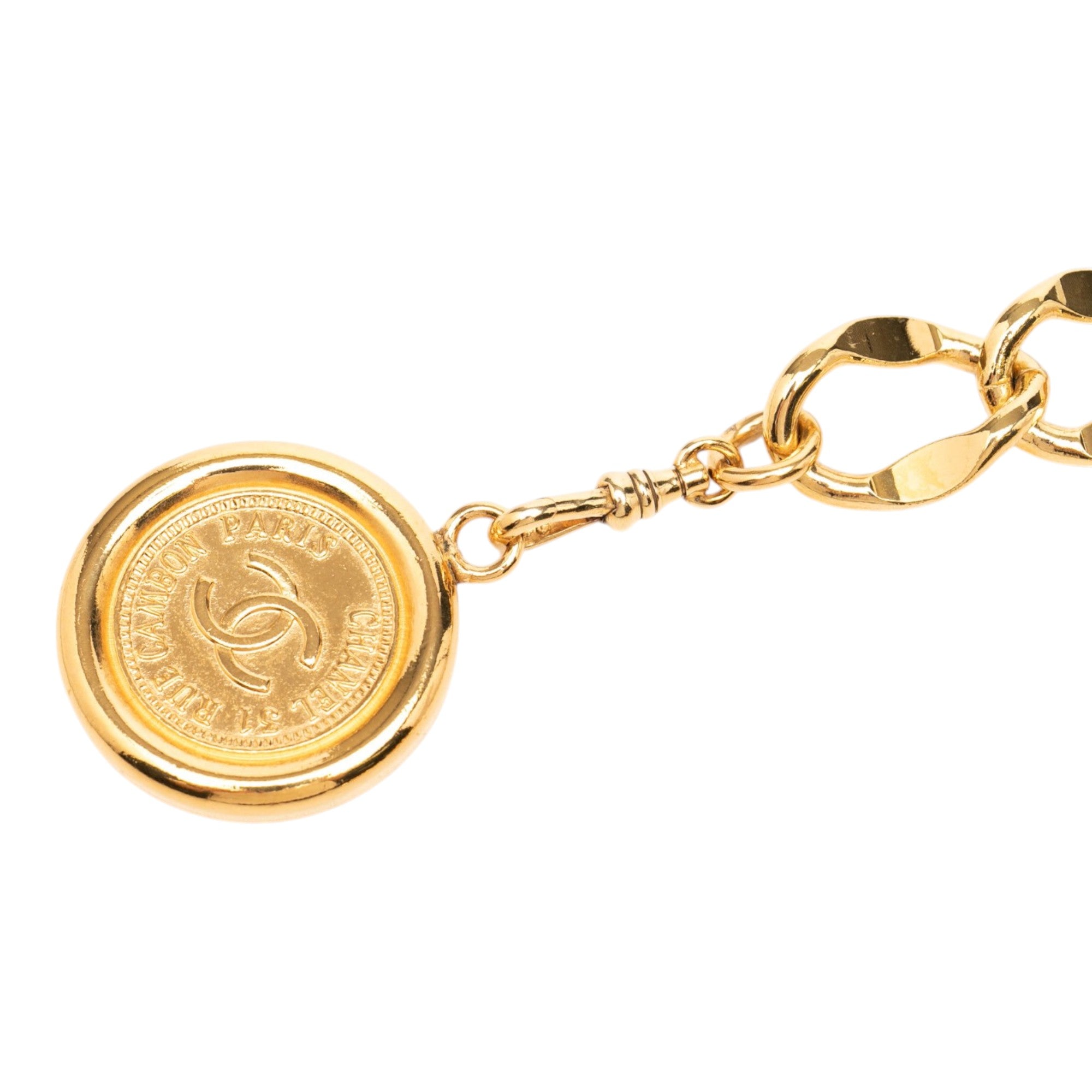 CC Gold Plated 31 Rue Cambon Medallion Chain Belt - Image 2