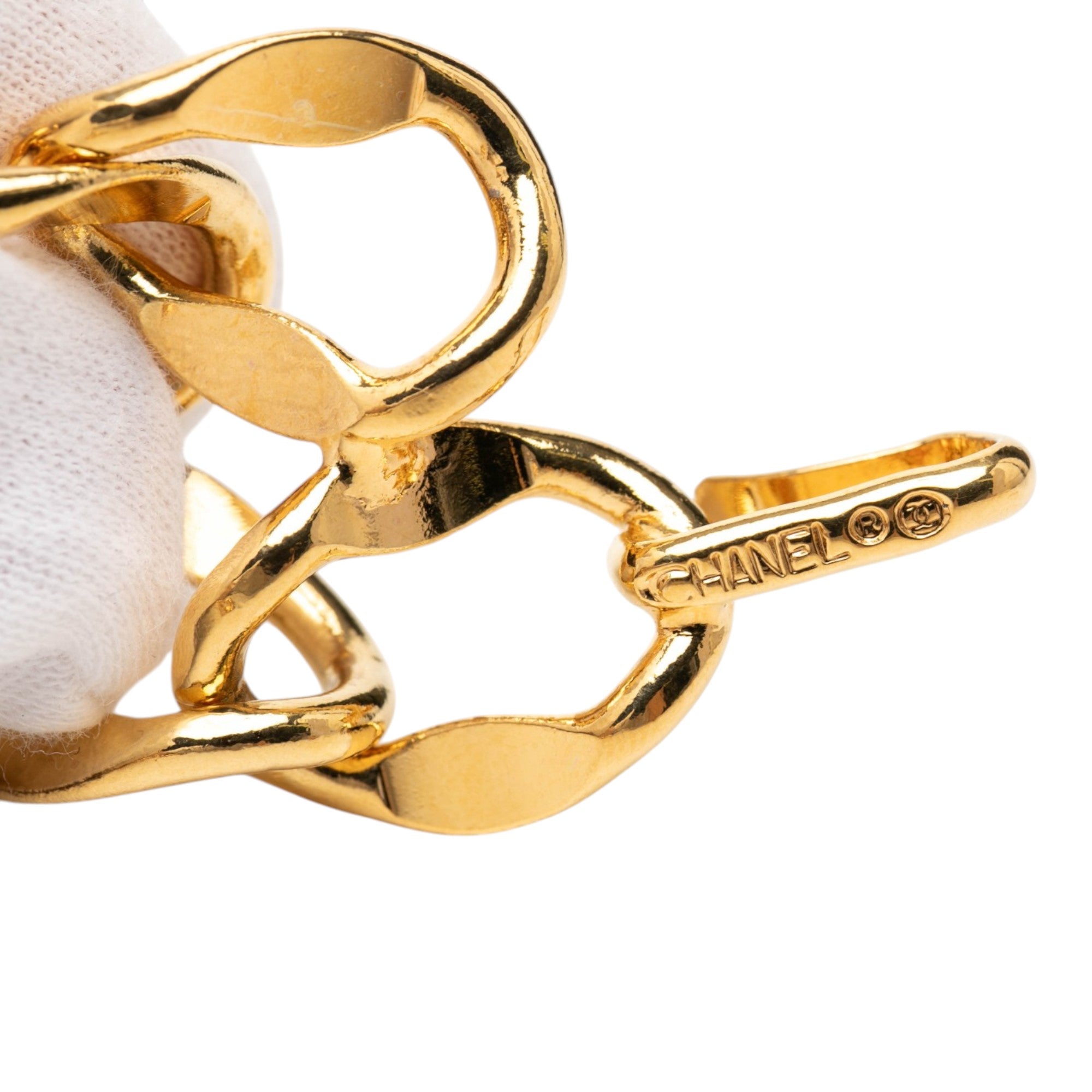 CC Gold Plated 31 Rue Cambon Medallion Chain Belt - Image 4