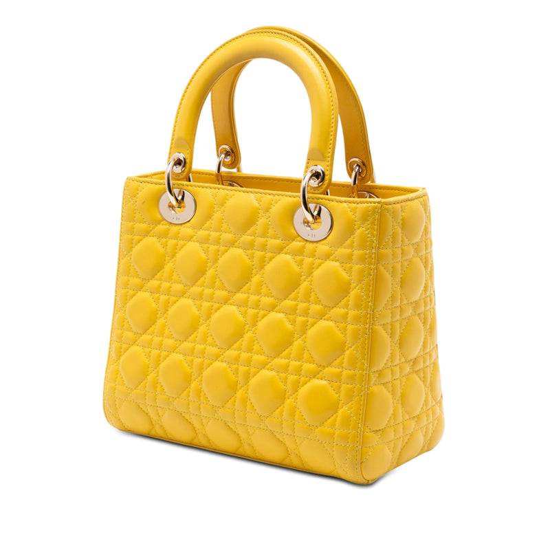 Medium Lambskin Cannage Lady Dior - Image 2
