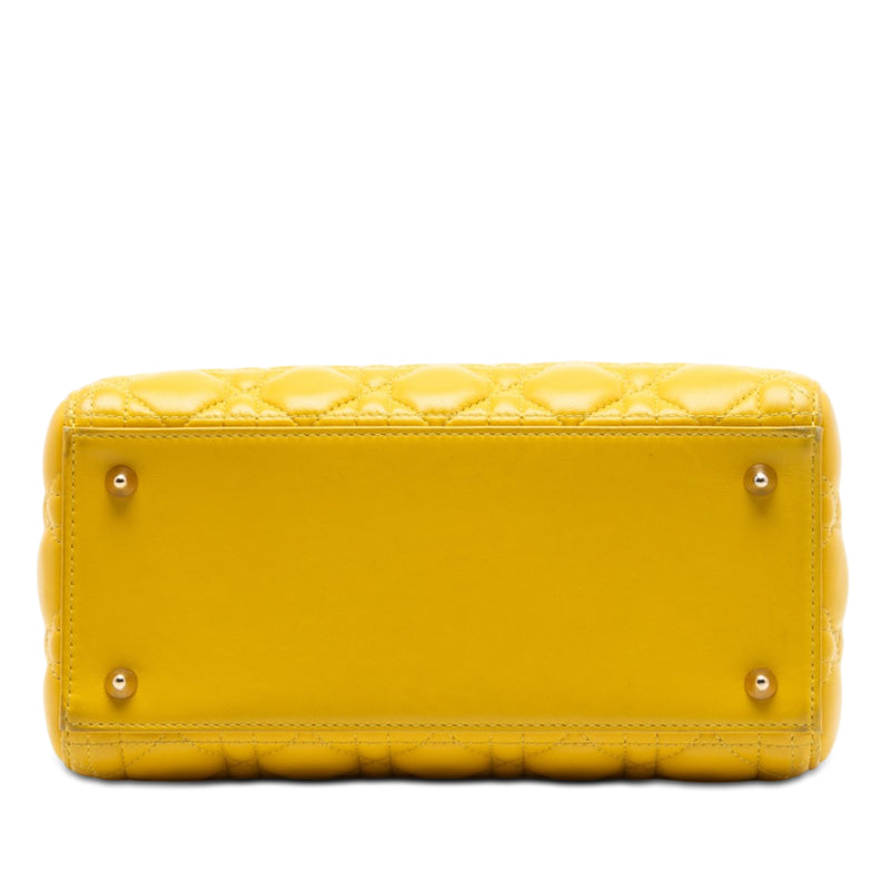 Medium Lambskin Cannage Lady Dior - Image 3