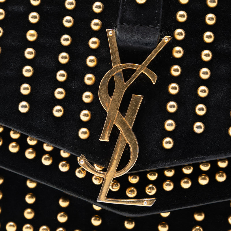 Medium Studded Suede Monogram Sulpice Crossbody - Image 6