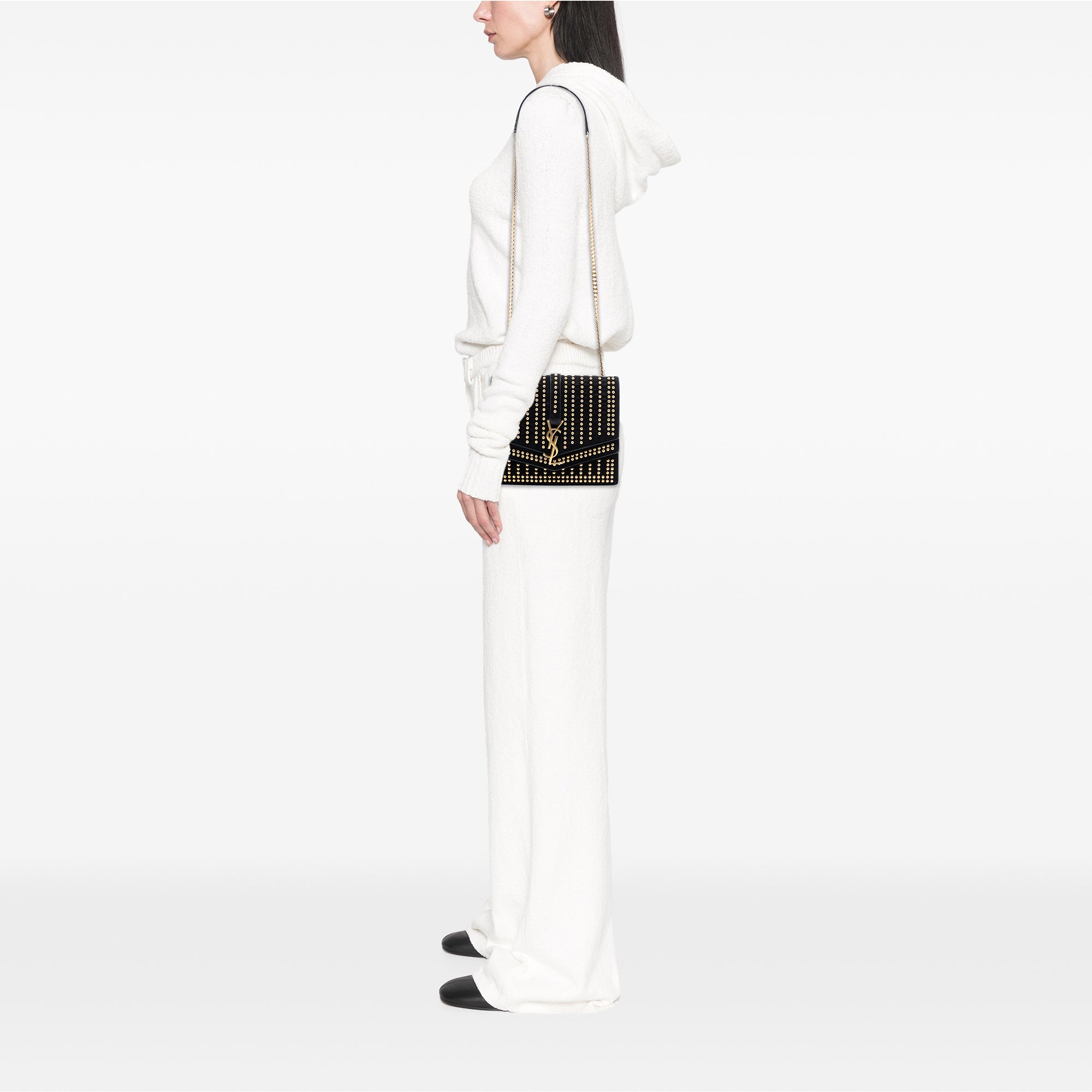 Medium Studded Suede Monogram Sulpice Crossbody - Image 7