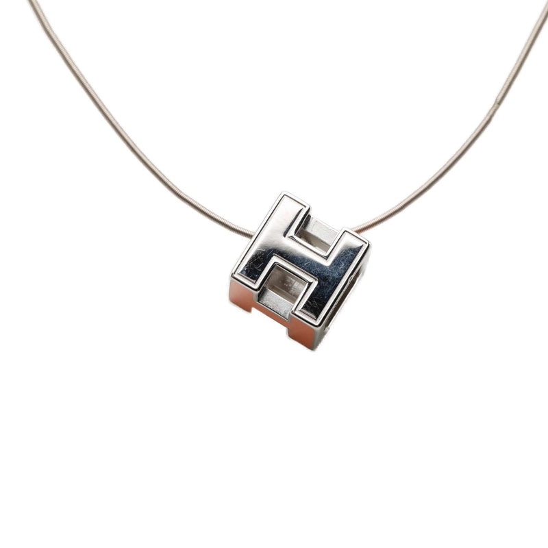 Palladium Plated Lacquered Cage D H Pendant Necklace - Image 2