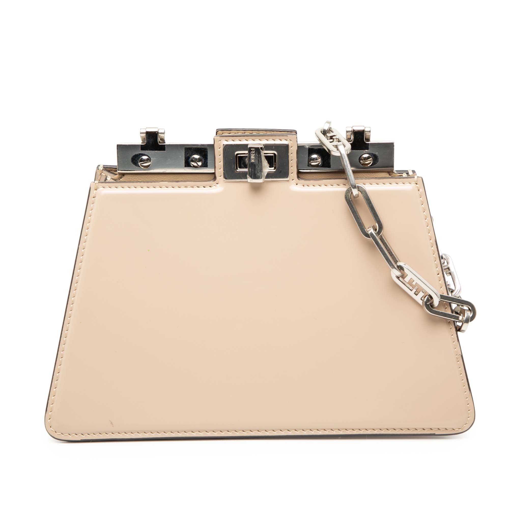 Small Leather Peekaboo Cut Chain Shoulder Bag - Image 1