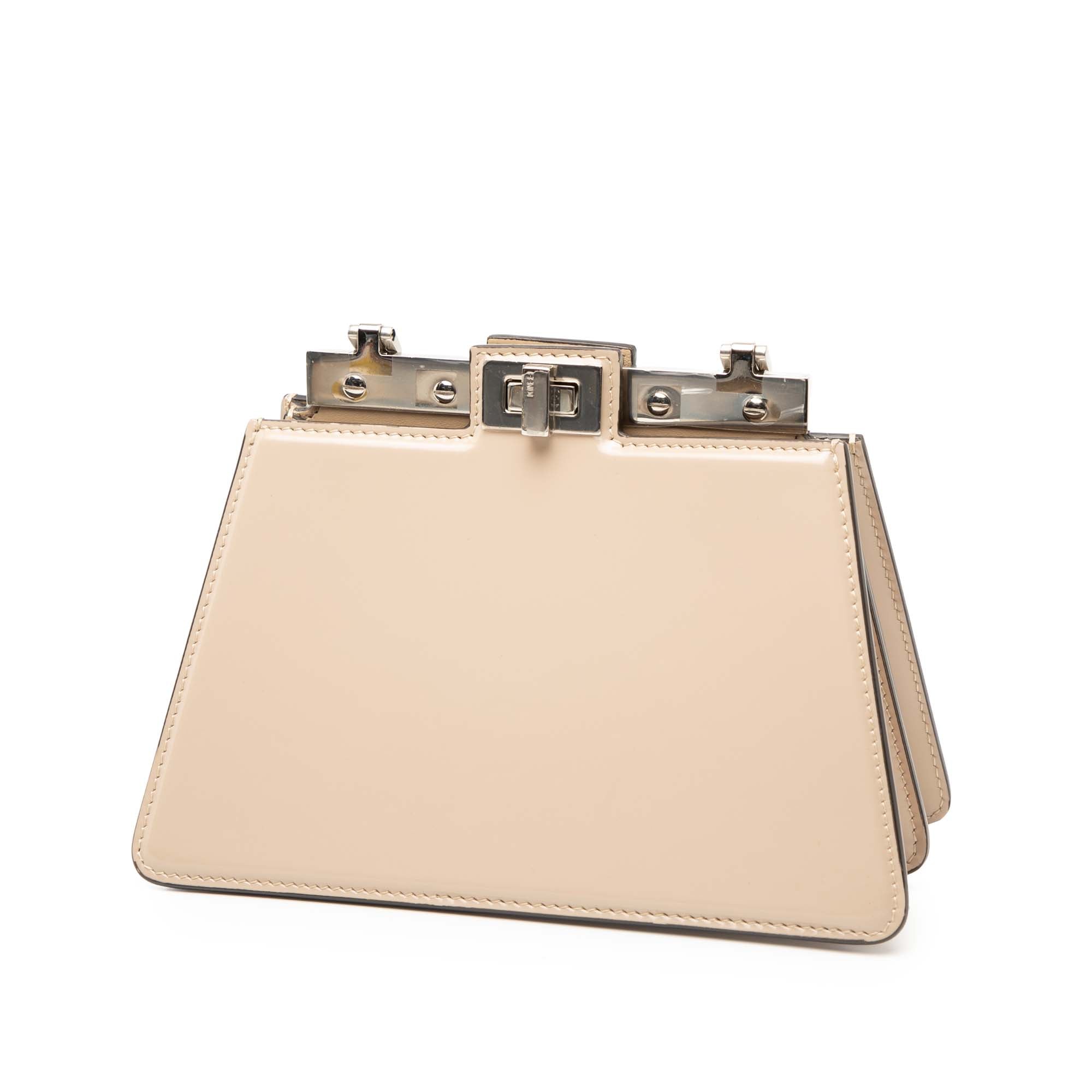 Small Leather Peekaboo Cut Chain Shoulder Bag - Image 2