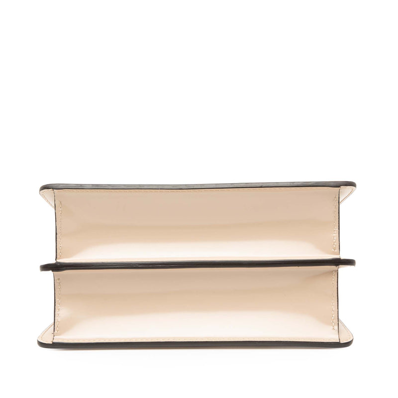 Small Leather Peekaboo Cut Chain Shoulder Bag - Image 3