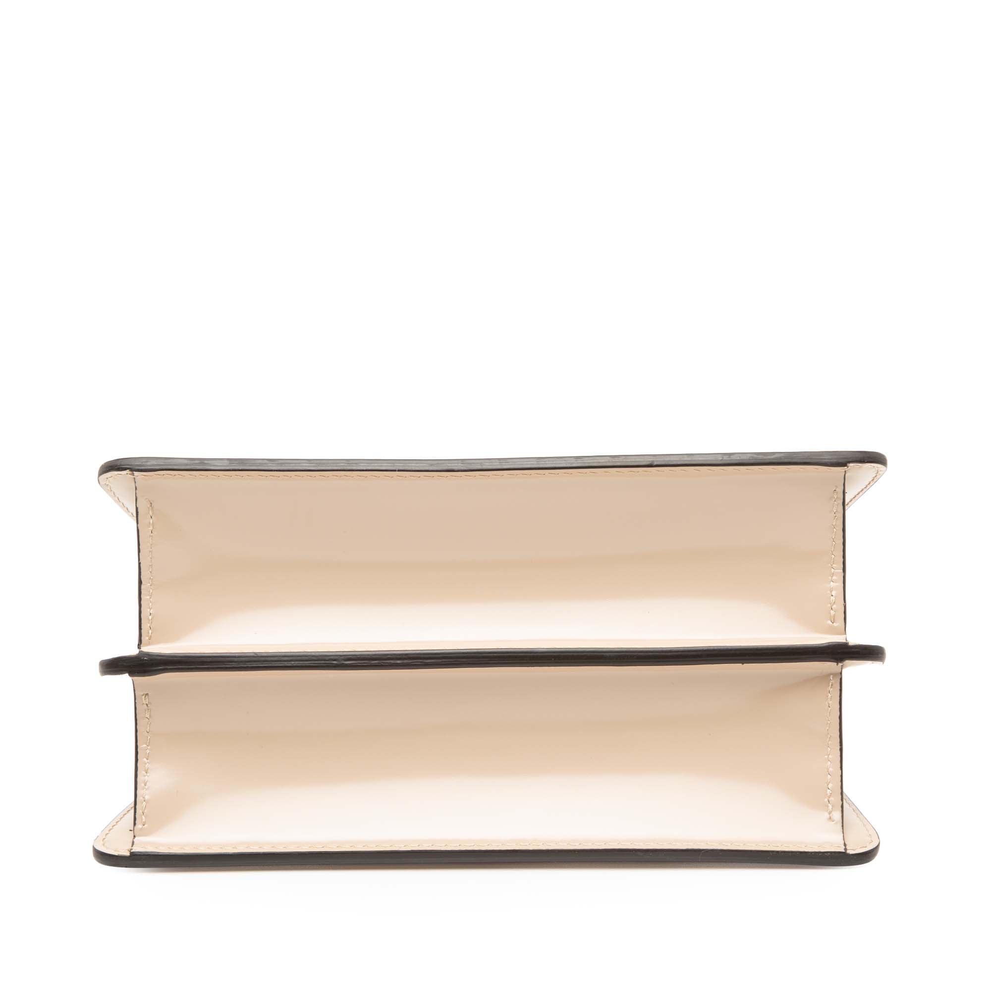 Small Leather Peekaboo Cut Chain Shoulder Bag - Image 3