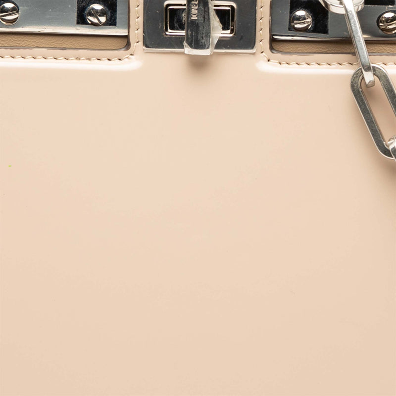 Small Leather Peekaboo Cut Chain Shoulder Bag - Image 6
