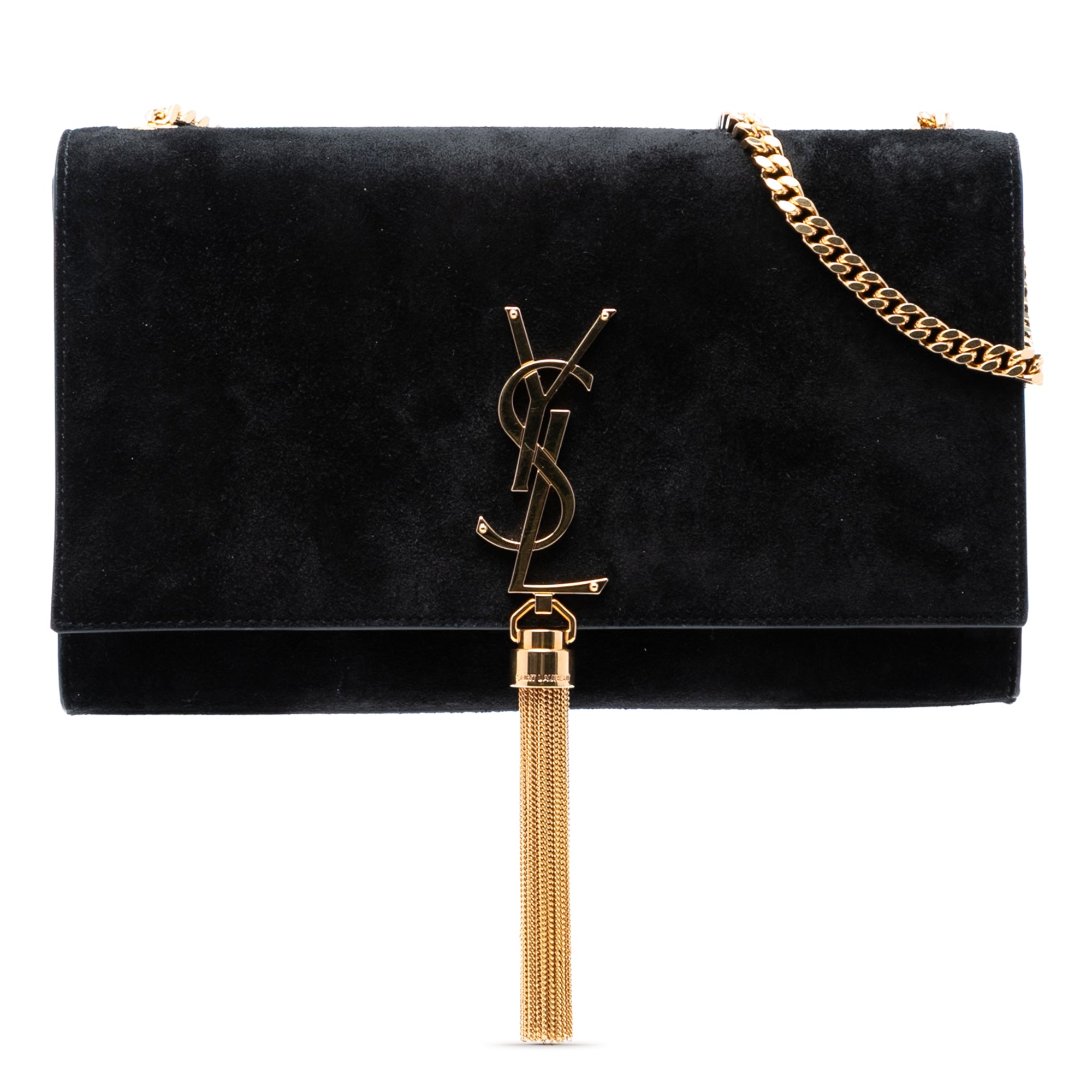 Medium Suede Monogram Kate Tassel Crossbody - Image 1