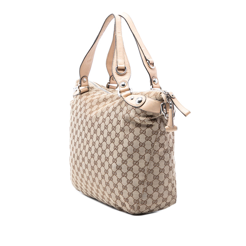Large GG Canvas Icon Bit Satchel - Image 2