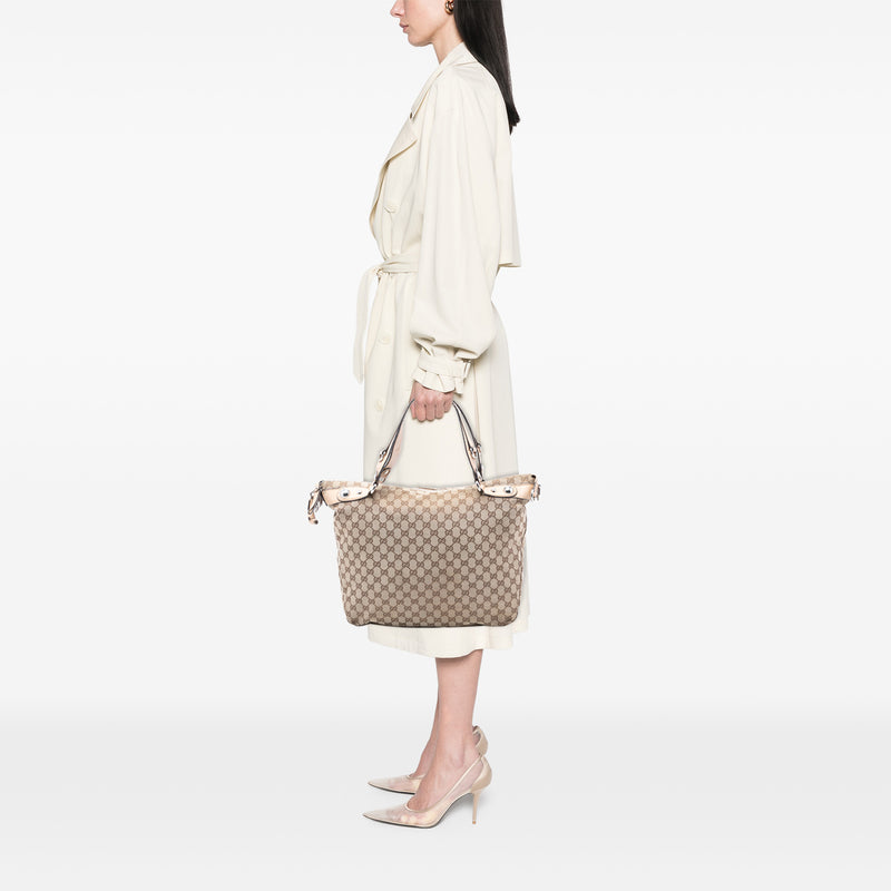 Large GG Canvas Icon Bit Satchel - Image 7