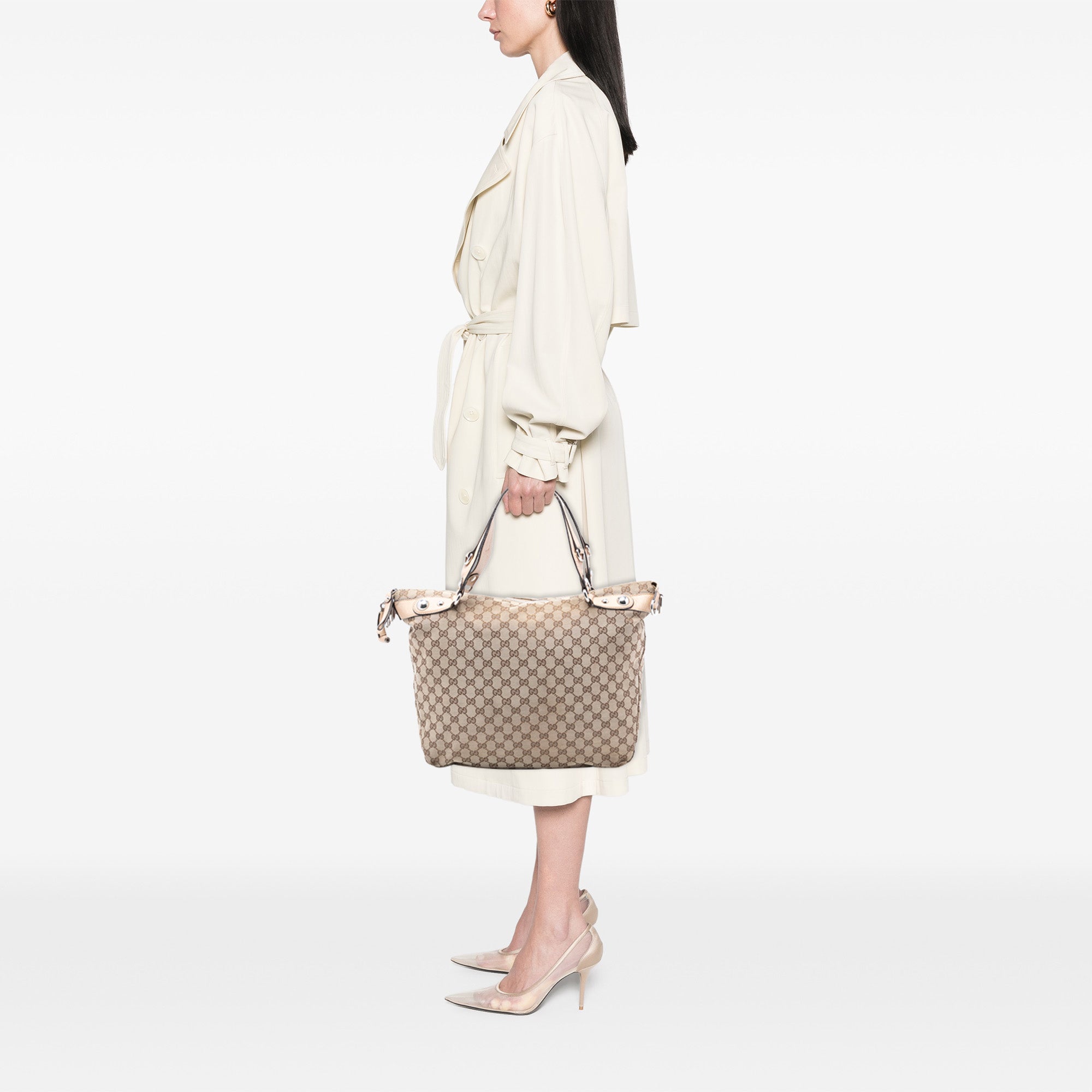 Large GG Canvas Icon Bit Satchel - Image 7