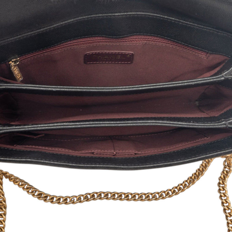 CC Stitched Caviar and Suede Lady Coco Flap - Image 4